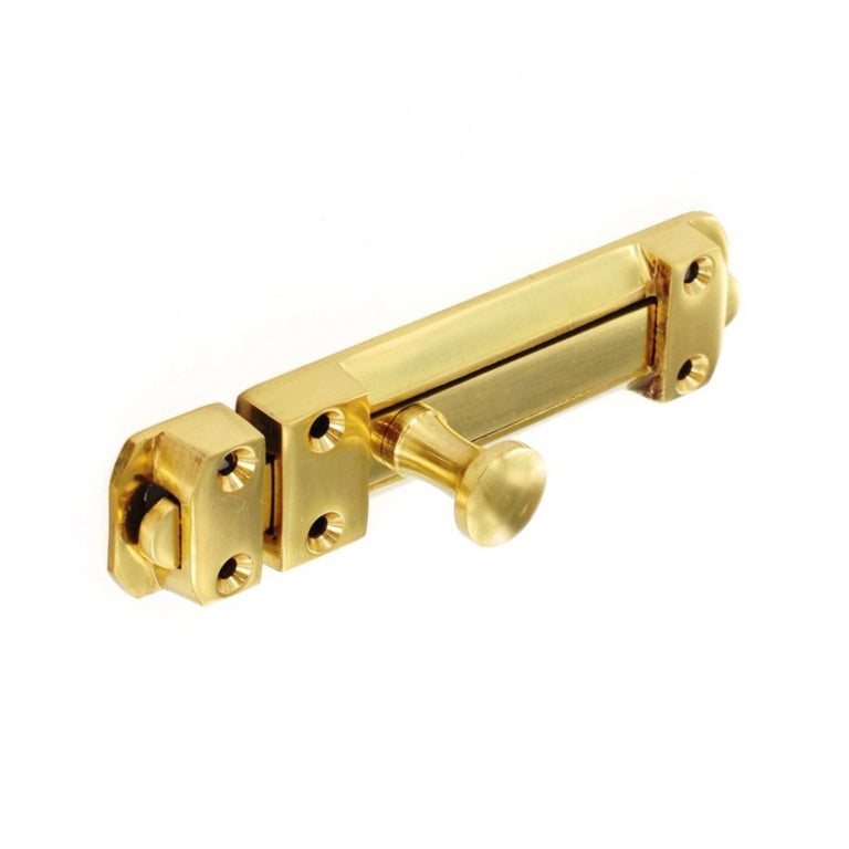 Securit Brass Door Bolt Heavy 100mm