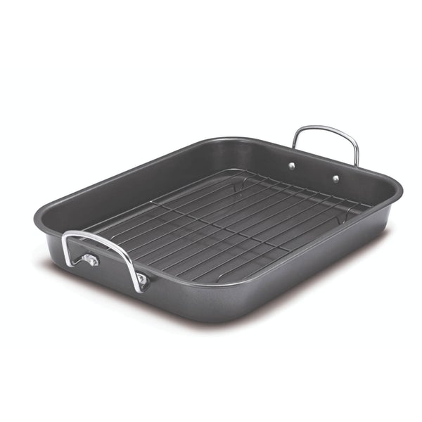 Prestige Non Stick Roasting Pan & Flat Rack Set