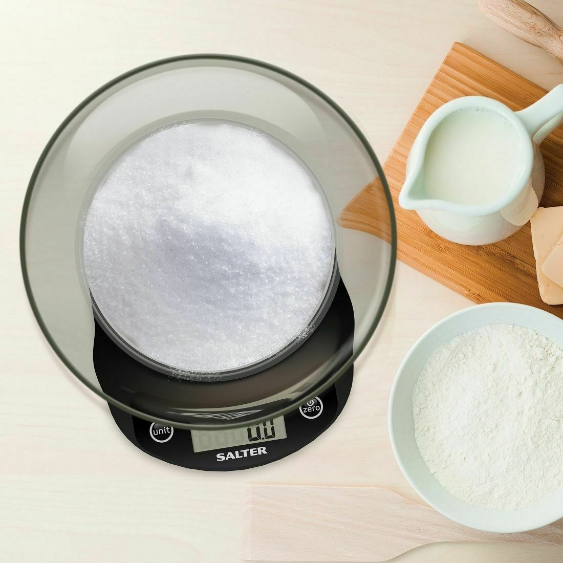 Salter Precision Electronic Bowl Kitchen Scale Black