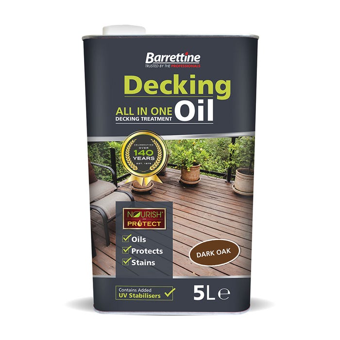 Barrettine Decking Oil All-In-One Treatment 5L