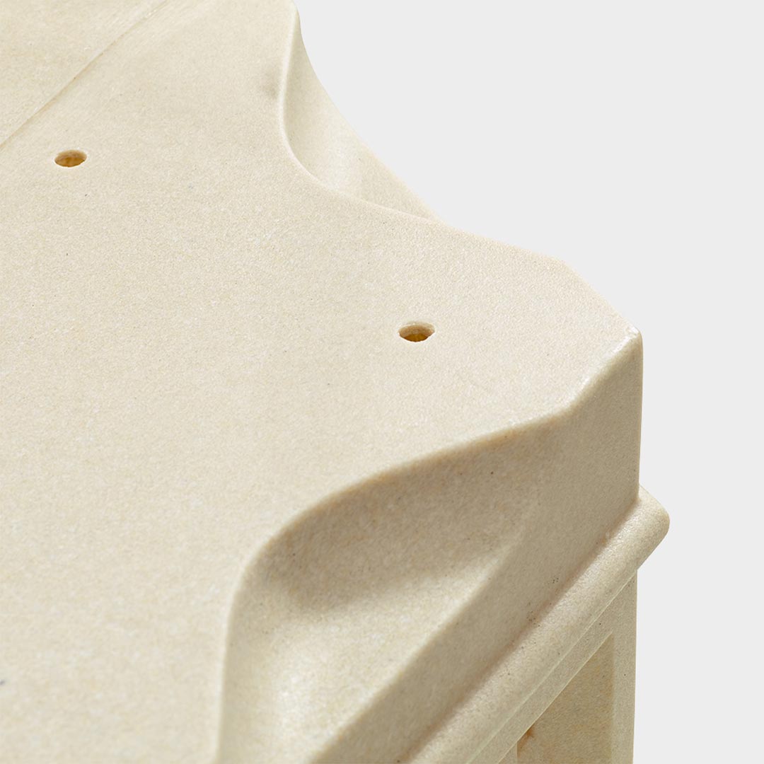 Stewart Gothic Plastic Hexagonal Planter White Stone 39cm