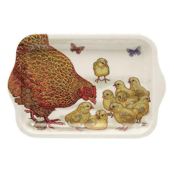 Chickens by Vanessa Lubach Small Melamine Tray