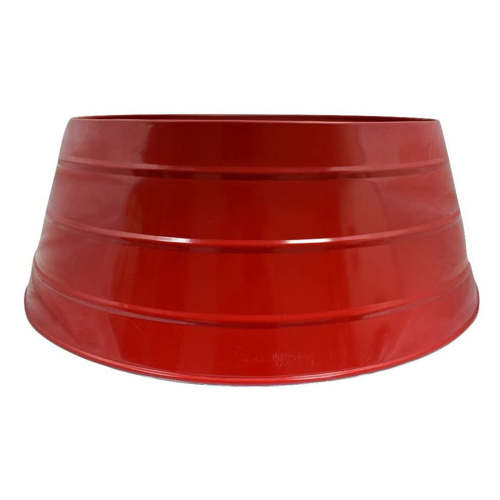 Ivyline Red Metal Christmas Tree Skirt 67cm
