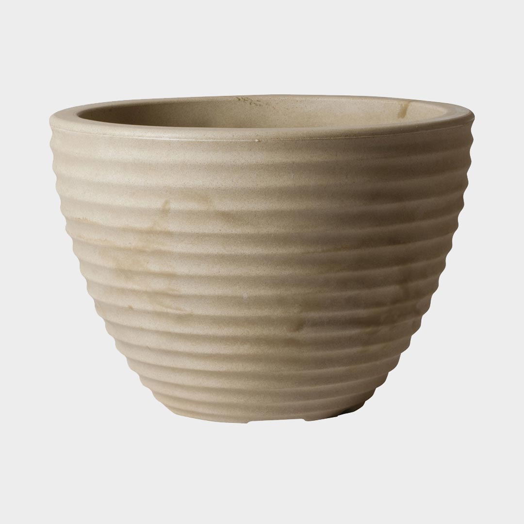 stewart honey pot planter Stewart Low Honey Pot Planter Suede 37 x 26cm – Sam Turner & Sons