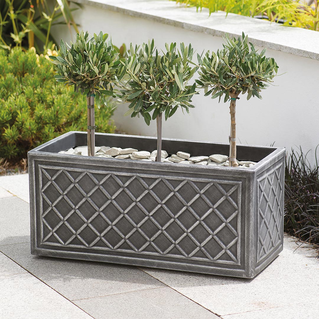 Stewart Lead Effect Trough Planter 70cm