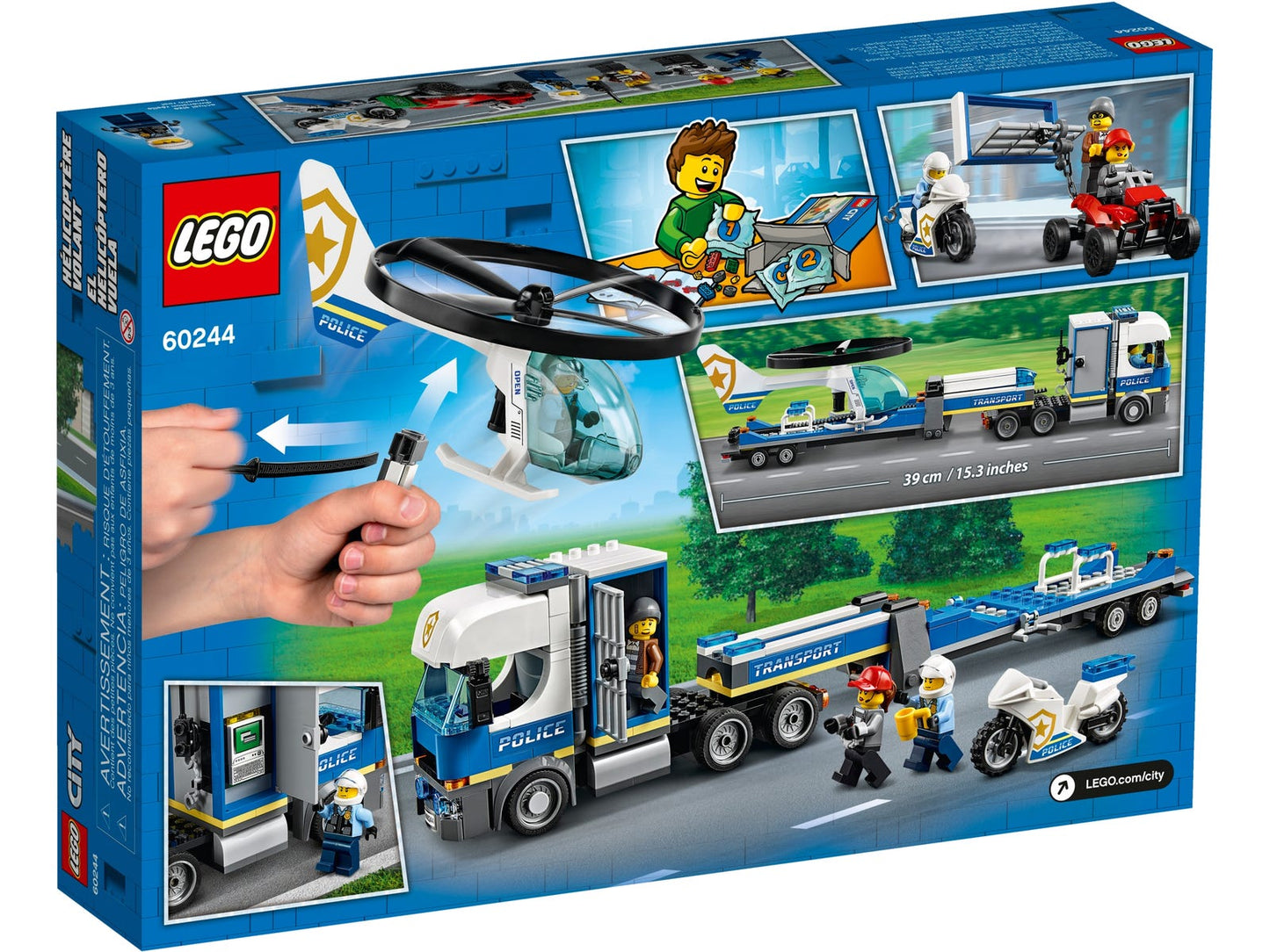 Lego City Police Helicopter Transport 60244