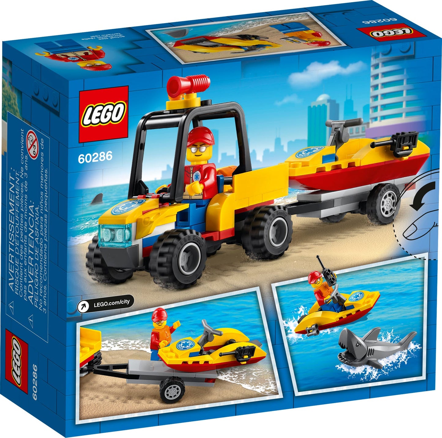 LEGO City Beach Rescue ATV 60286