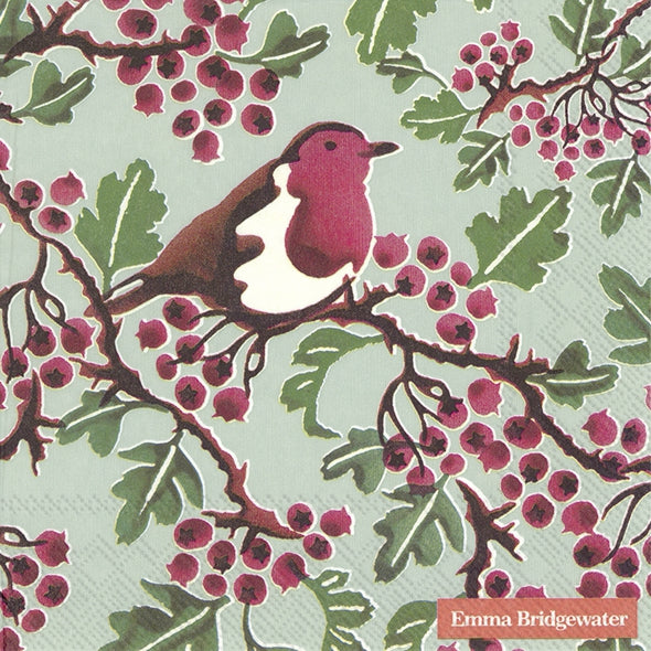 Emma Bridgewater Hawthorn Berry Light Green Lunch Napkins