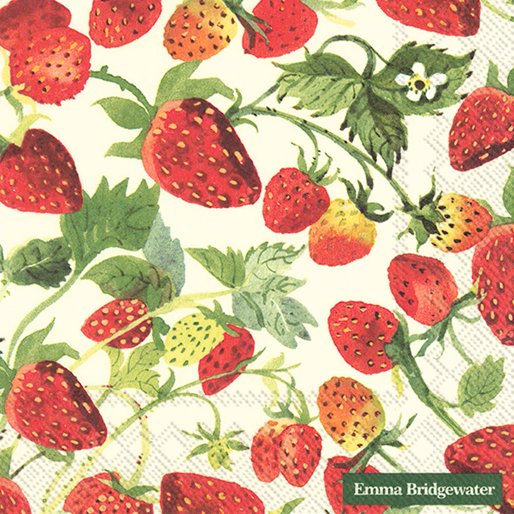 Emma Bridgewater Lunch Napkins Strawberries Cream