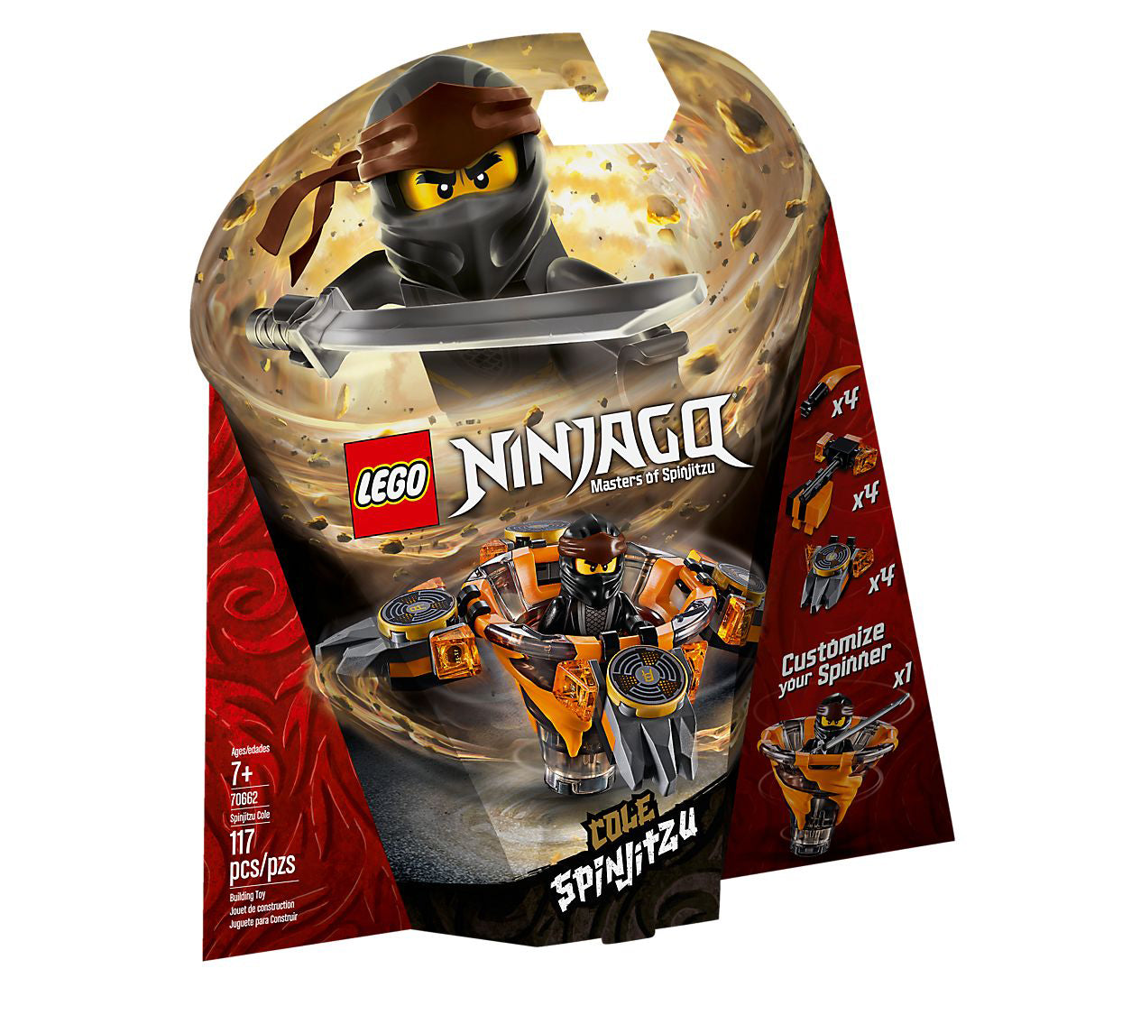 Lego Ninjago Spinjitzu Cole 70662
