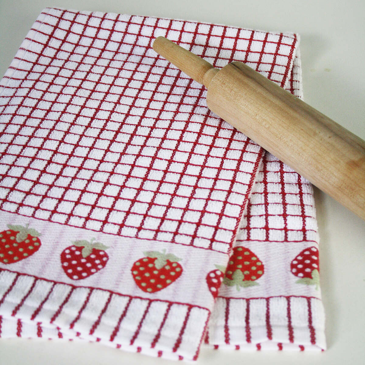 Samuel Lamont Poli-Dri Tea Towel Jacquard Strawberry