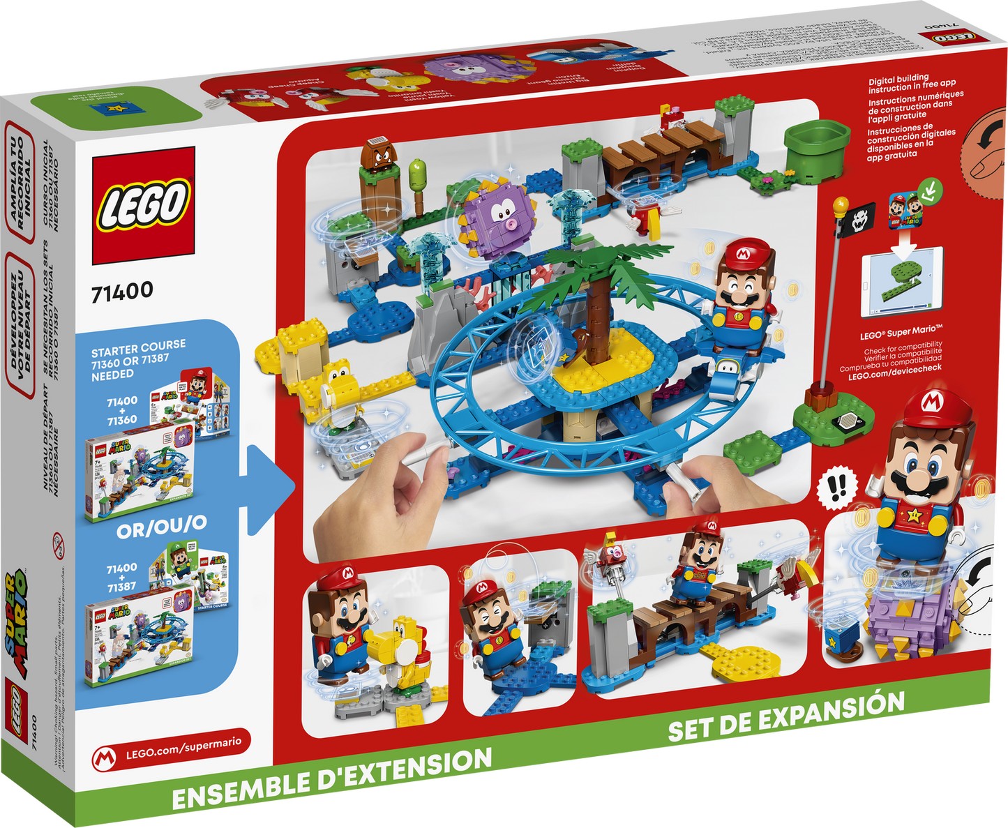 LEGO Super Mario Big Urchin Beach Ride Expansion Set 71400