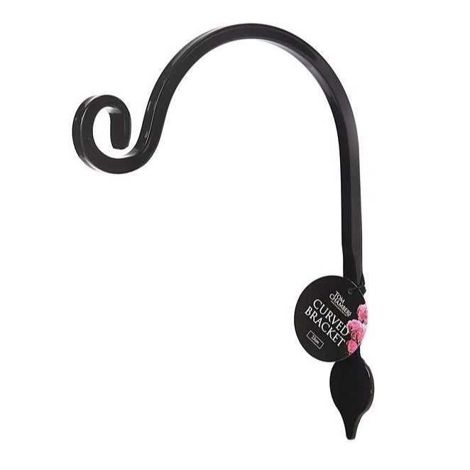 Tom Chambers Curved Bracket with Leaf Detail 15cm