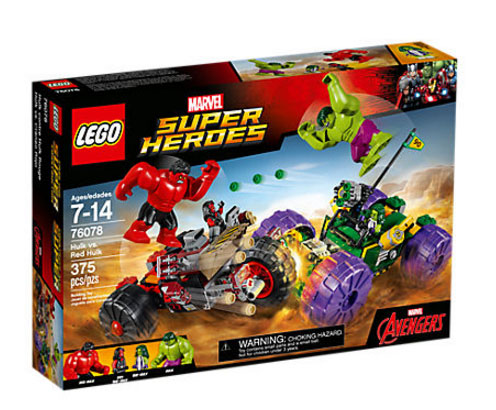 Lego Marvel Super Heroes Hulk vs Red Hulk 76078