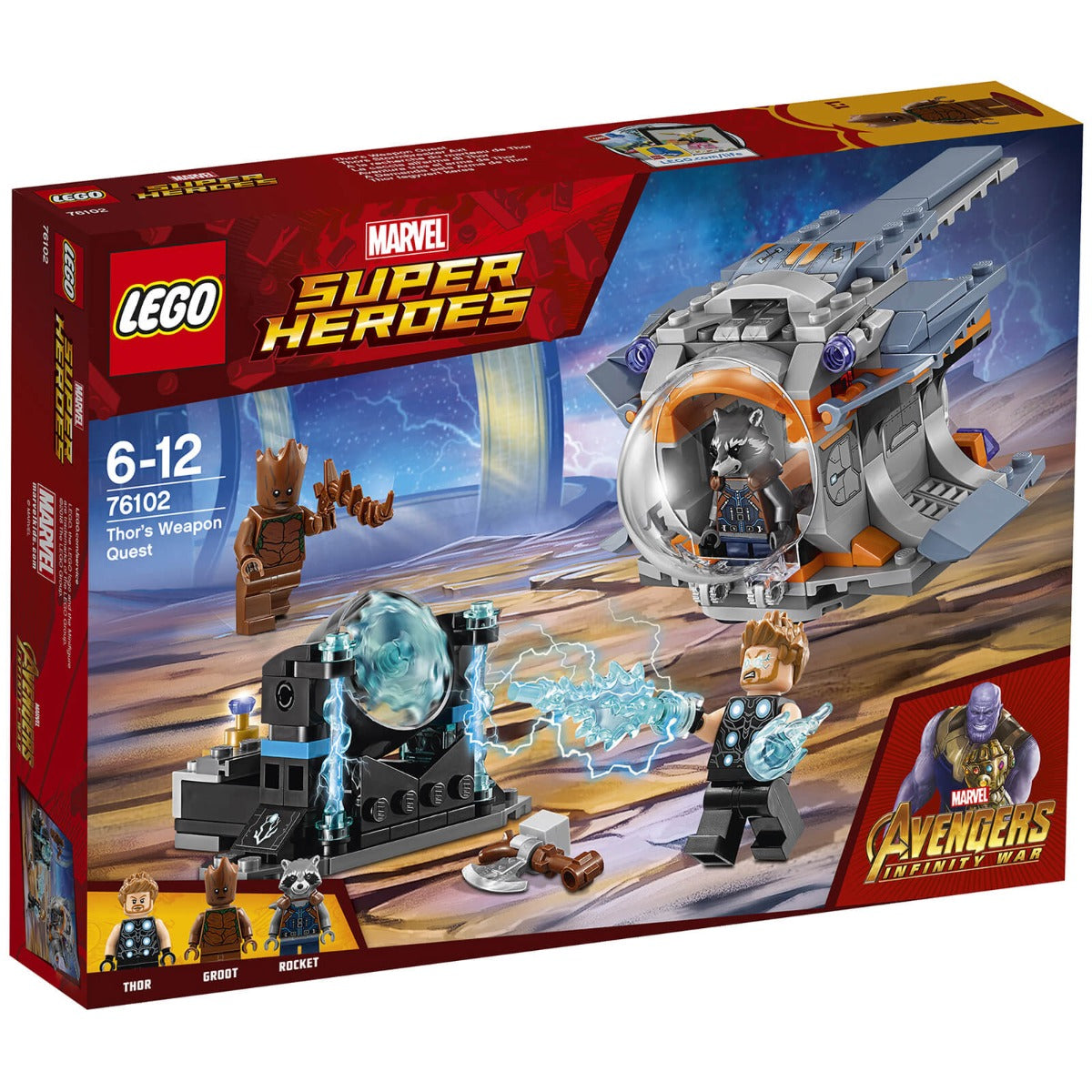 Lego Superheroes Avengers Thor's Weapon Quest 76102