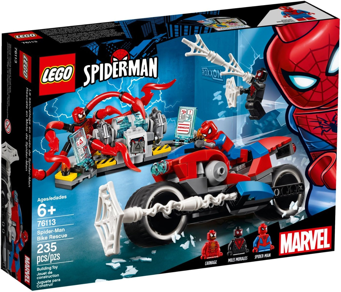 Lego Marvel Super Heroes Spider-Mans Bike Rescue 76113