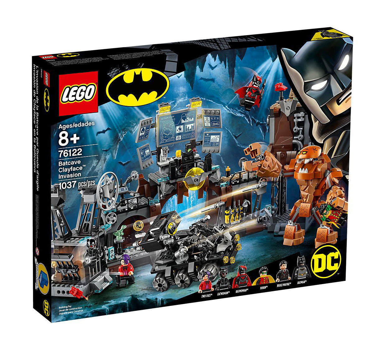 Lego DC Comics Super Heroes Batcave Clayface Invasion 76122