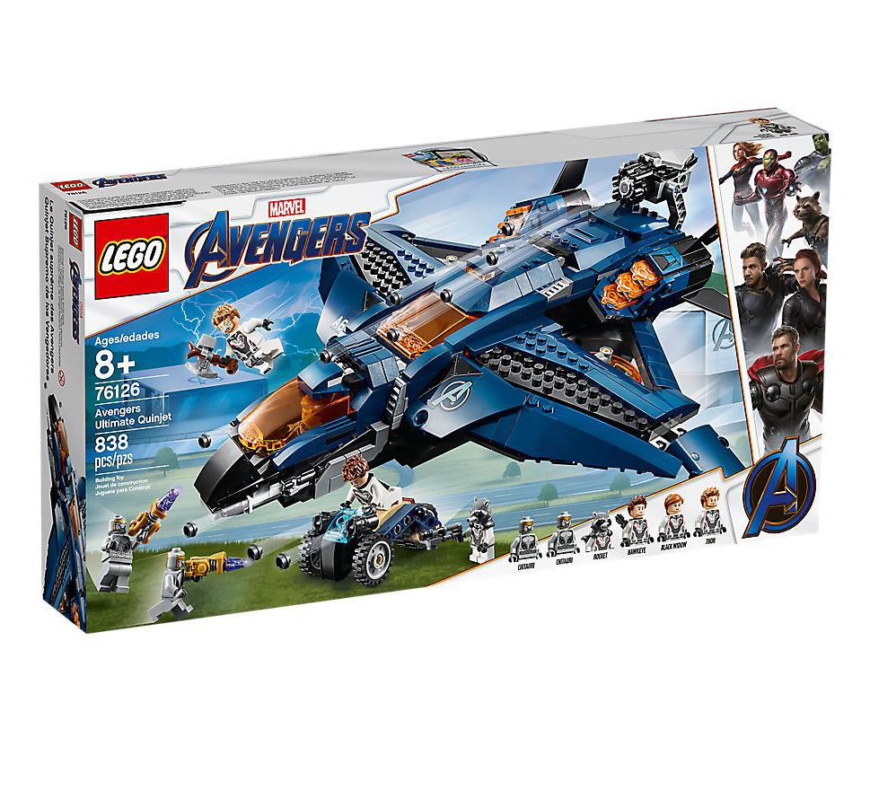 Marvel Super Heroes Lego 76103 Tesco 2019 Marvel Lego Sets Lego Marvel Avengers Ultimate Quinjet 76126