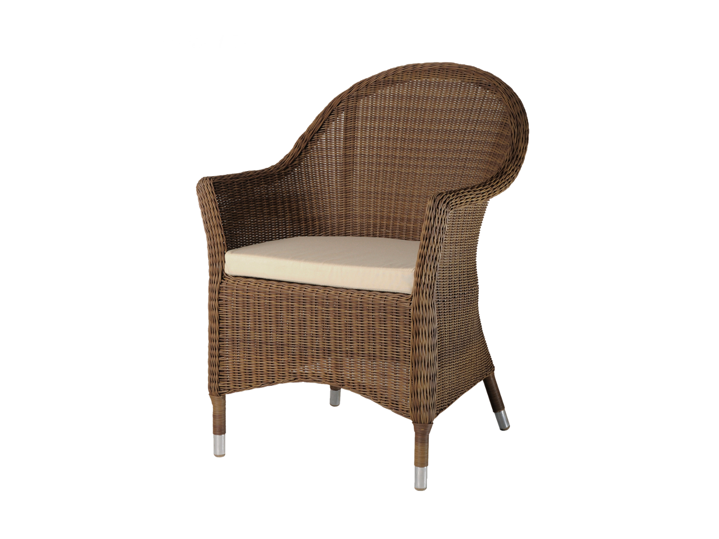 Alexander Rose Roble Bengal Folding Table & San Marino Weave Armchair Set