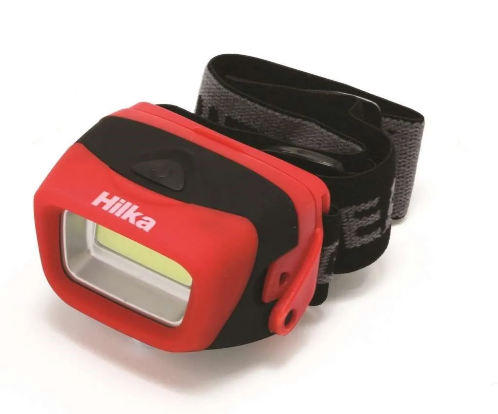 Hilka 3W COB 120 Lumens Headlamp with Batteries