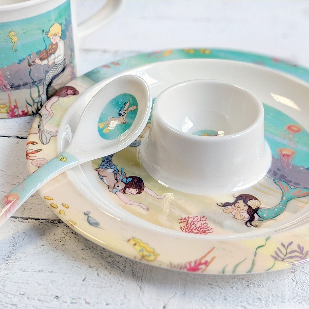 Belle & Boo Mermaid Egg Cup Set