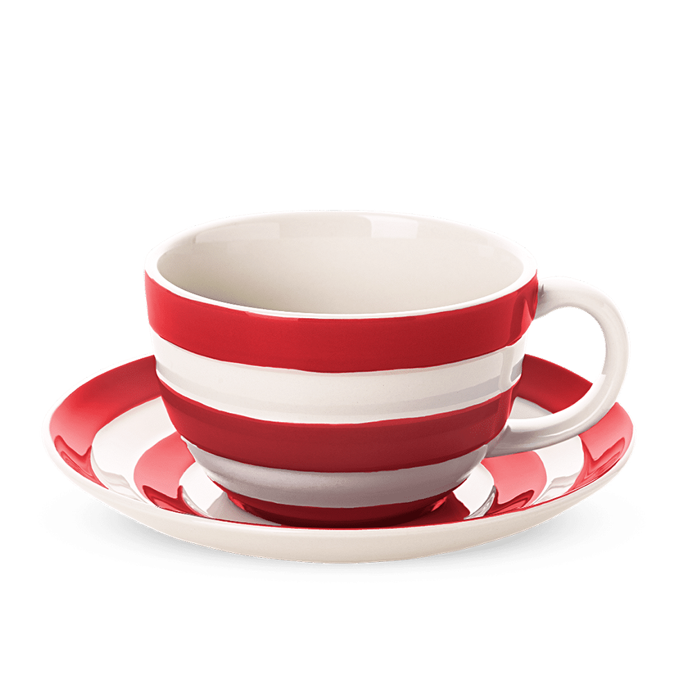 Cornishware Cornish Red Breakfast Cup & Saucer