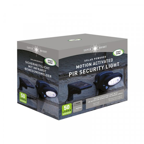 Smart Solar Wall Spotlight PIR Motion Activated