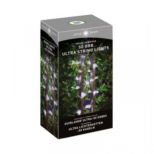 Smart Solar Ultra Solar String Lights 50 Orbs