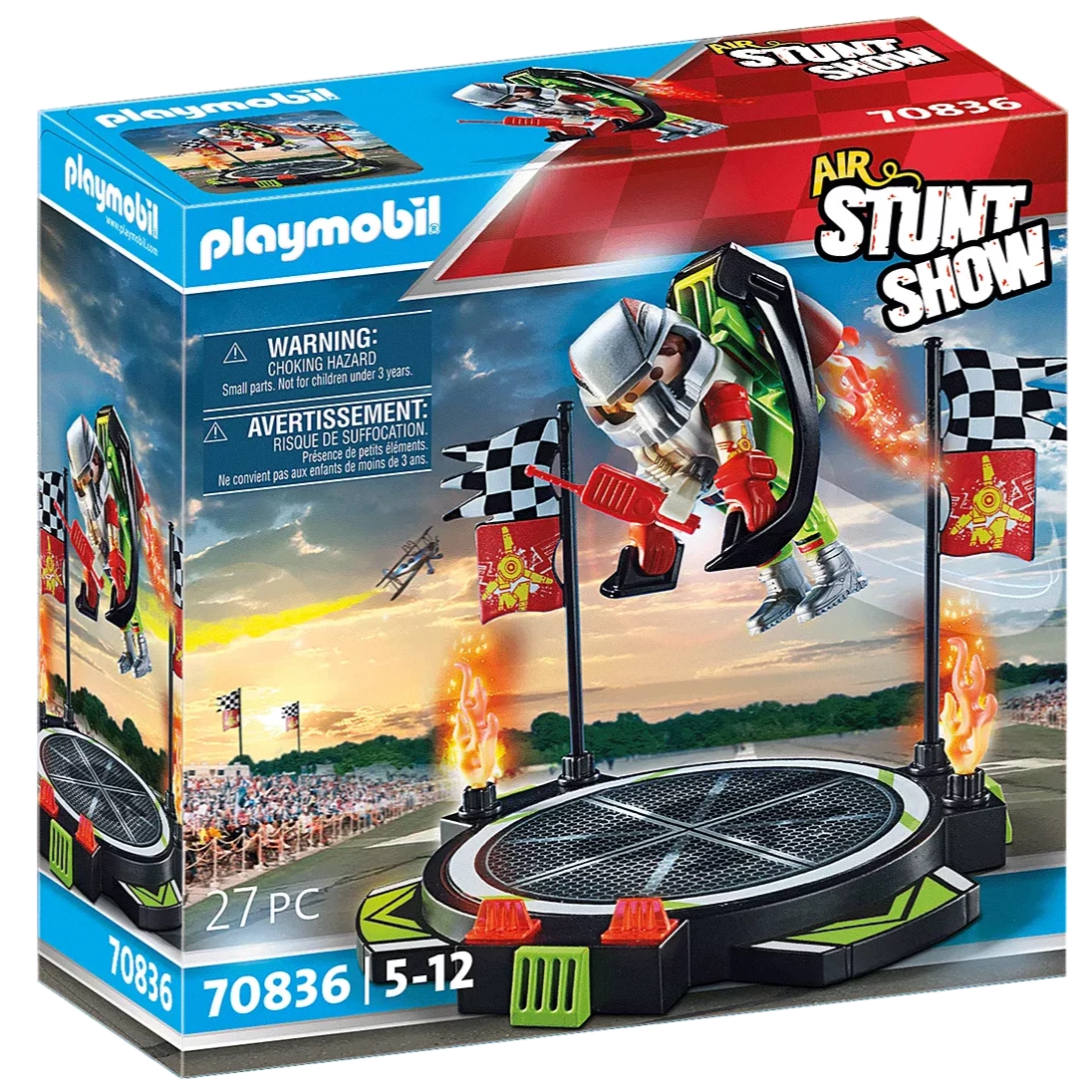 Playmobil Air Stunt Show Stuntman with Jetpack 70836