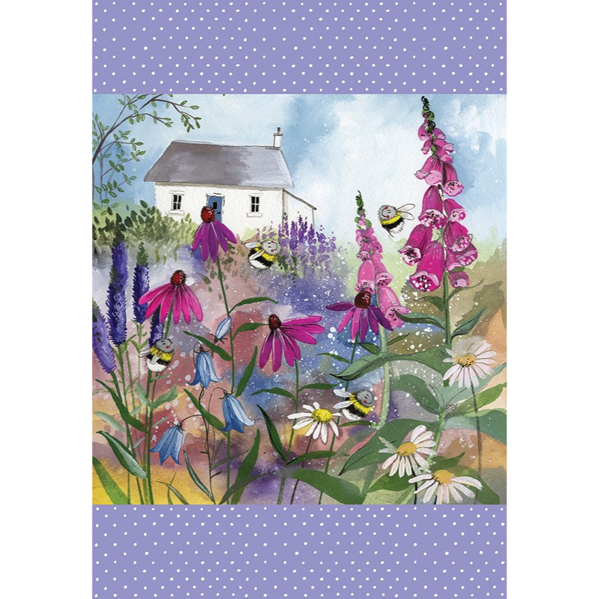 Alex Clark Bee Garden Tea Towel