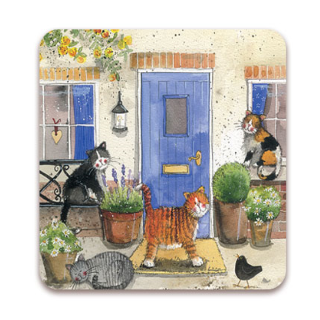 Alex Clark Cats Chorus Coaster