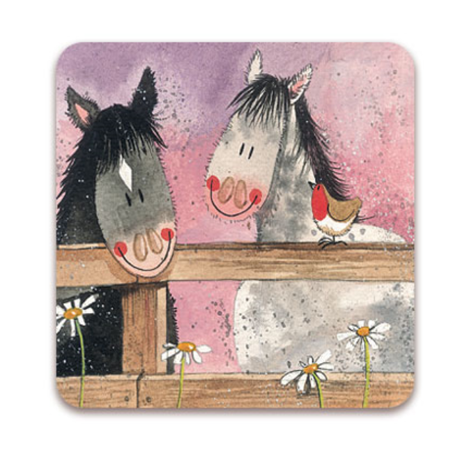 Alex Clark Horse Whispers Coaster