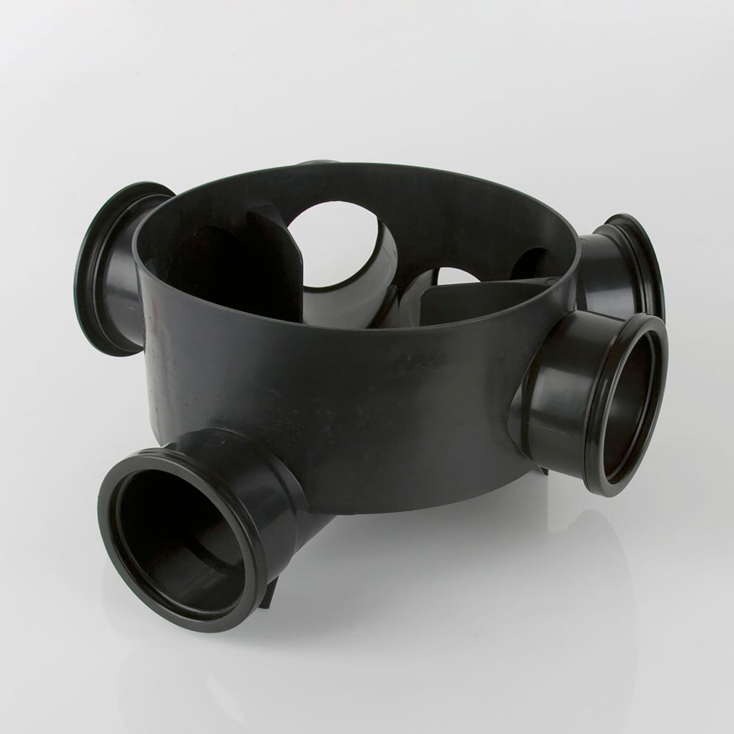 Brett Martin 5 Inlet 315mm Dia. Shallow Access Chamber Base 190mm Invert & 2 Socket Plugs