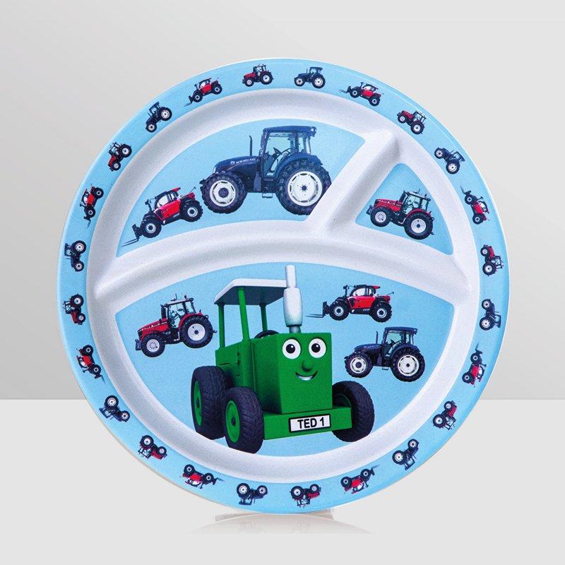 Tractor Ted Tractor Bamboo Divider Plate