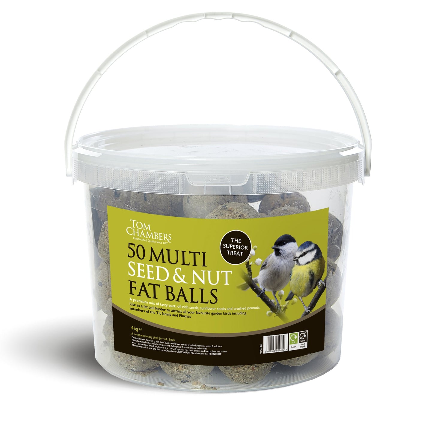 Tom Chambers 50 Multi Seed & Nut Fat Balls