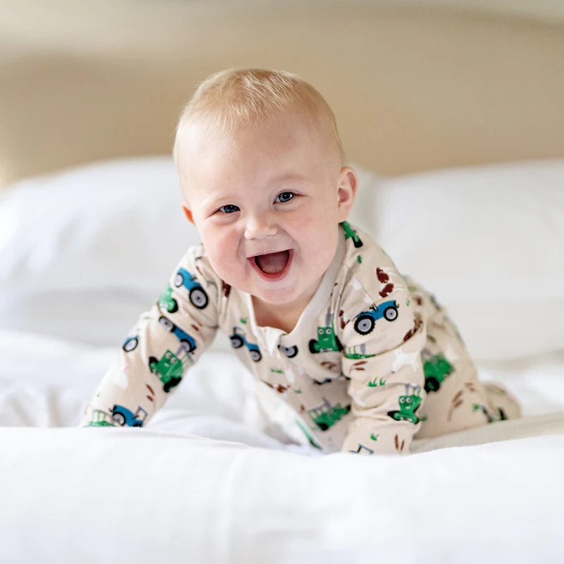 Tractor Ted Baby Sleepsuit