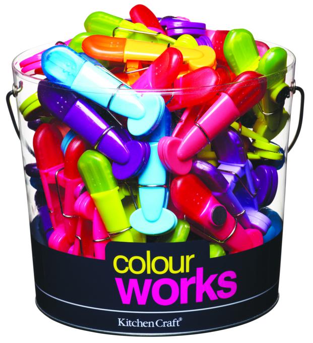 Kitchen Craft Silicone Coated Clip (Colours Assorted)