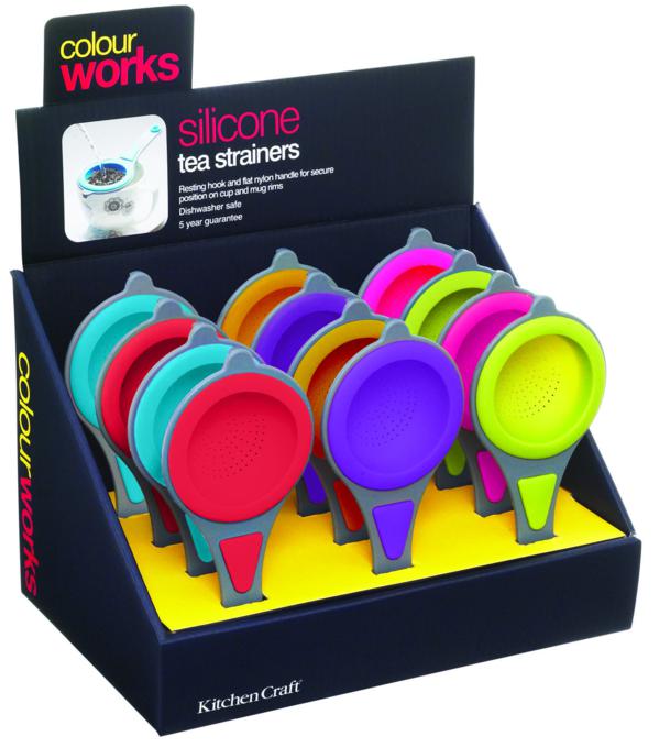 Kitchen Craft Silicone Tea Strainer (Assorted Colours)