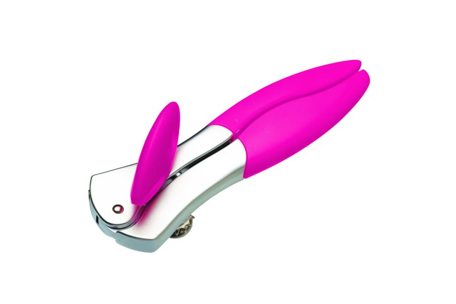 Kitchen Craft Can Opener with Soft Handle - Pink