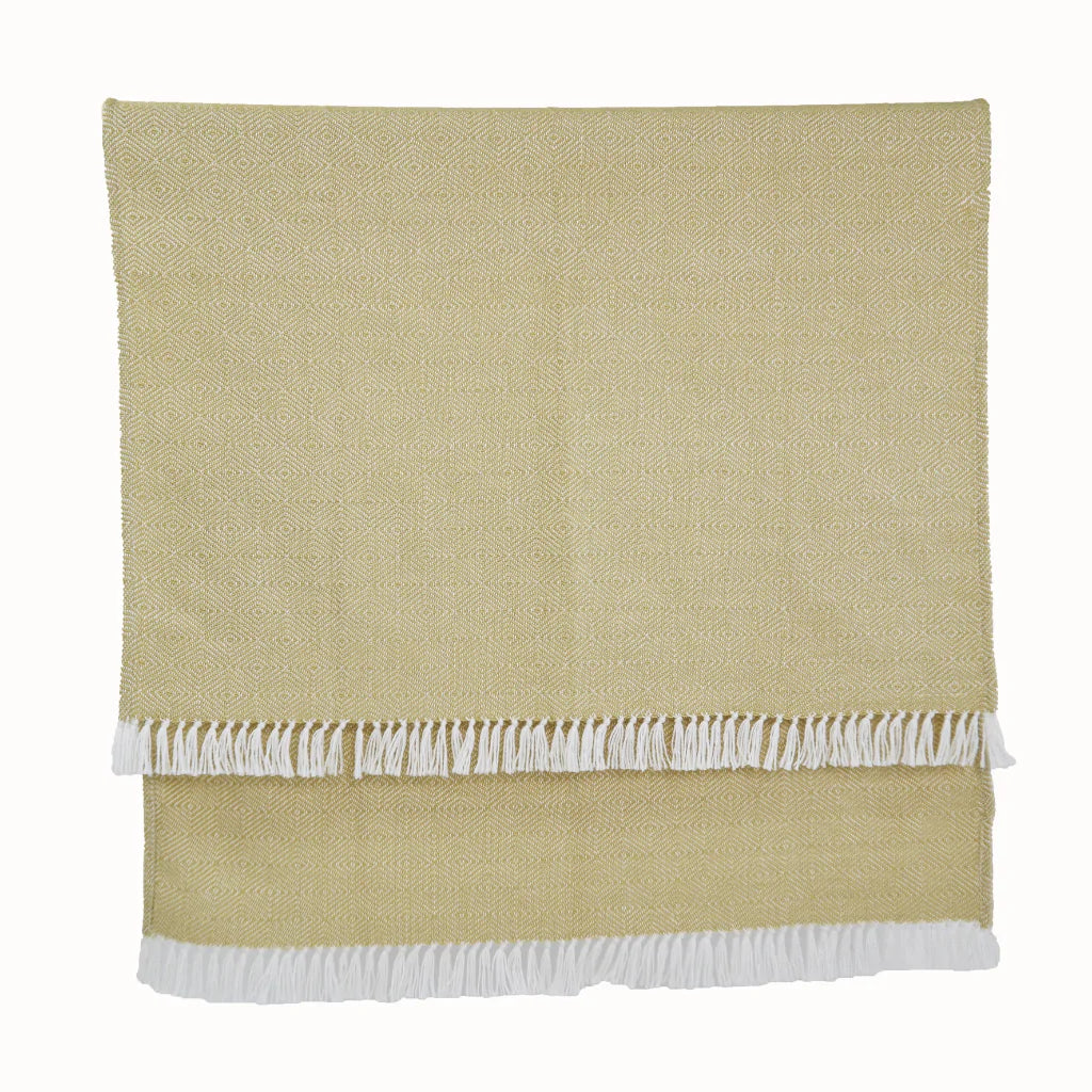 Weaver Green Diamond Gooseberry Blanket 230 x 130cm