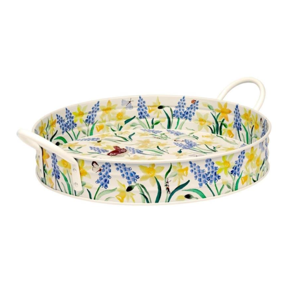 Emma Bridgewater Blue Flowers Large Handle Tray