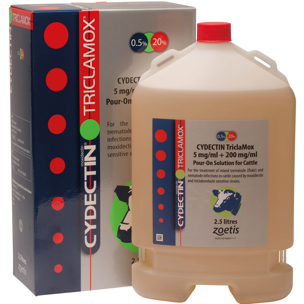 Cydectin TriclaMox 5 mg/ml + 200 mg/ml Pour-On Solution for Cattle