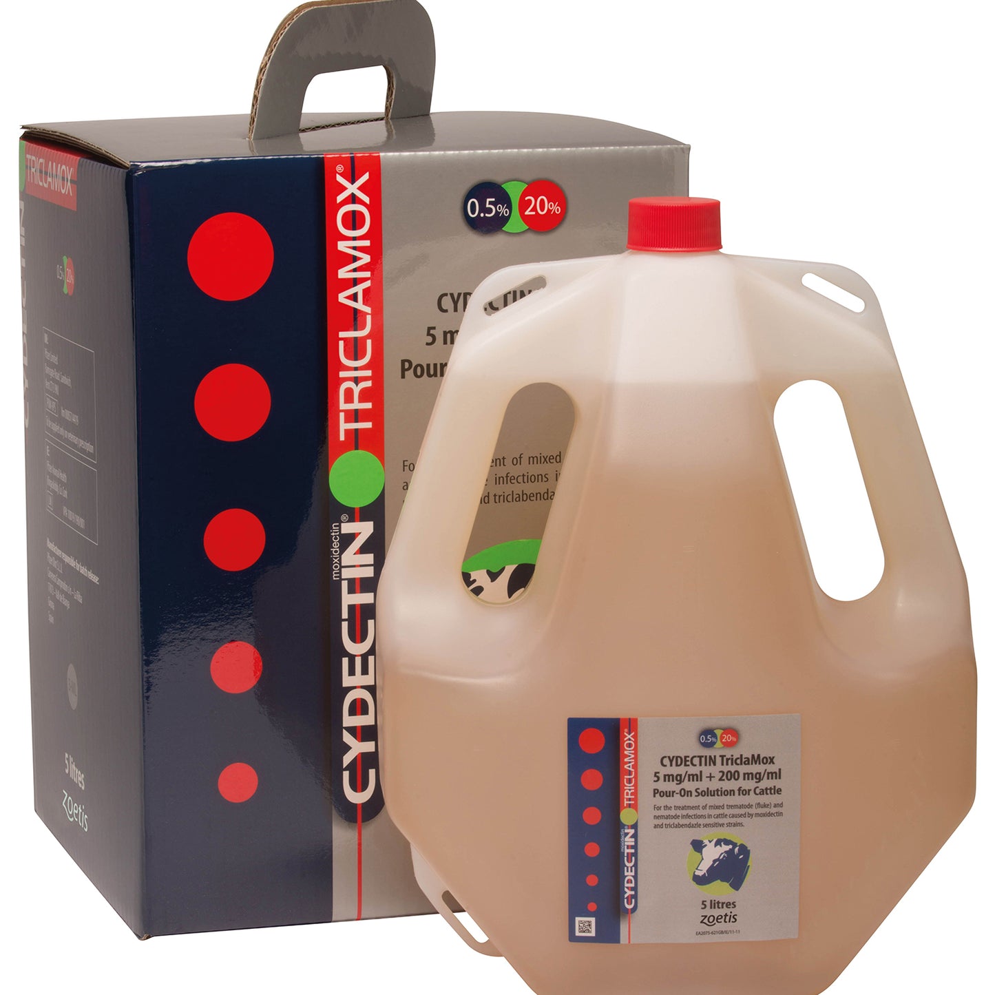 Cydectin TriclaMox 5 mg/ml + 200 mg/ml Pour-On Solution for Cattle