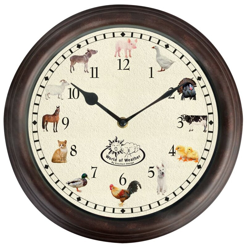 Fallen Fruits Farm Animals Sounds Clock