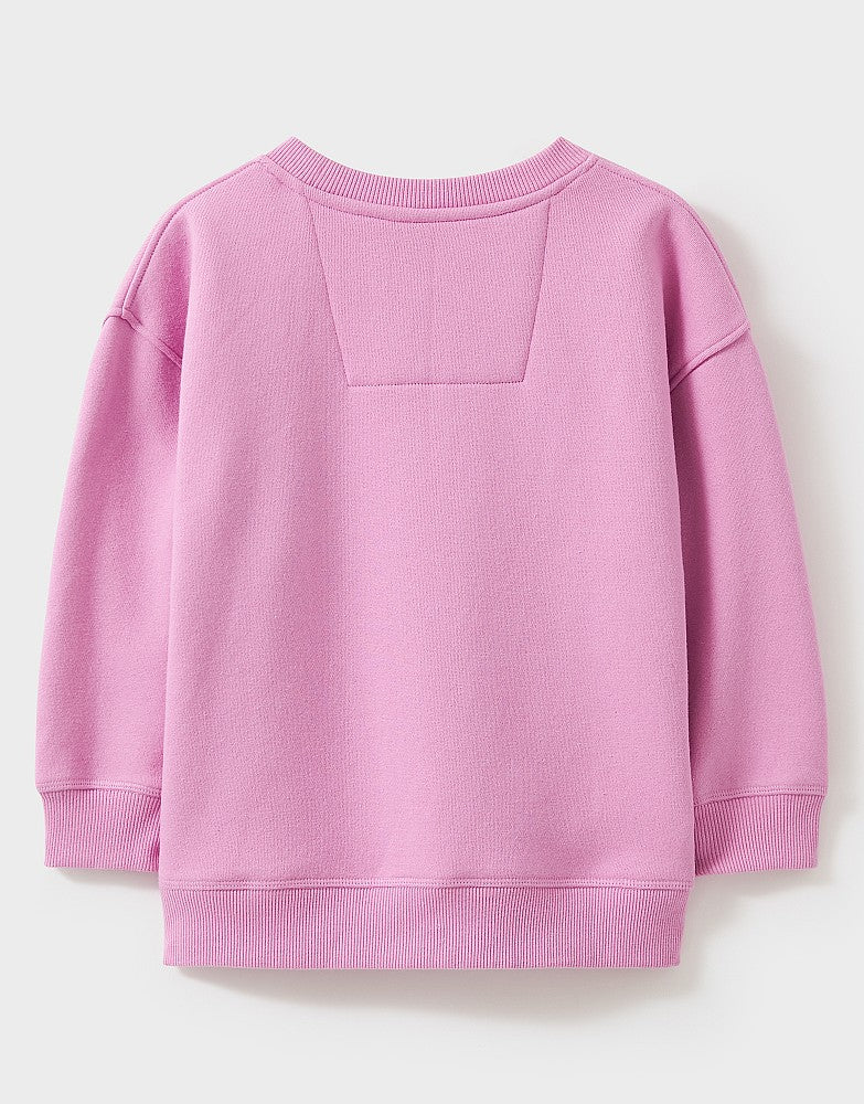 Crew Clothing Girls Graphic Rainbow Sweatshirt