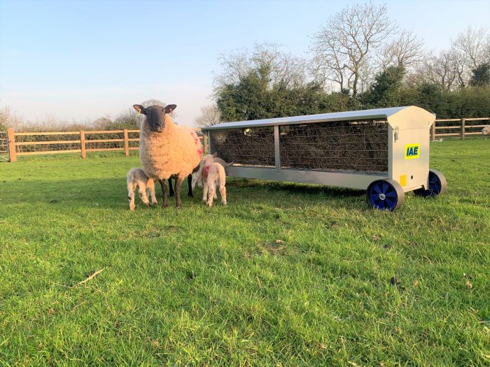 IAE Sheep Hayrack on Wheels 2440mm 8ft