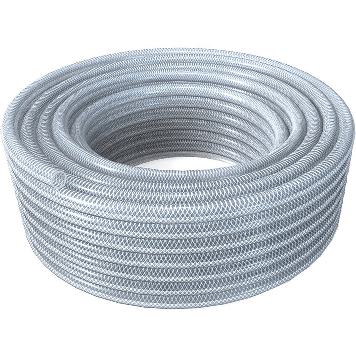 Clear Braid-Reinforced PVC Hose 19mm ID/25mm OD (13bar)