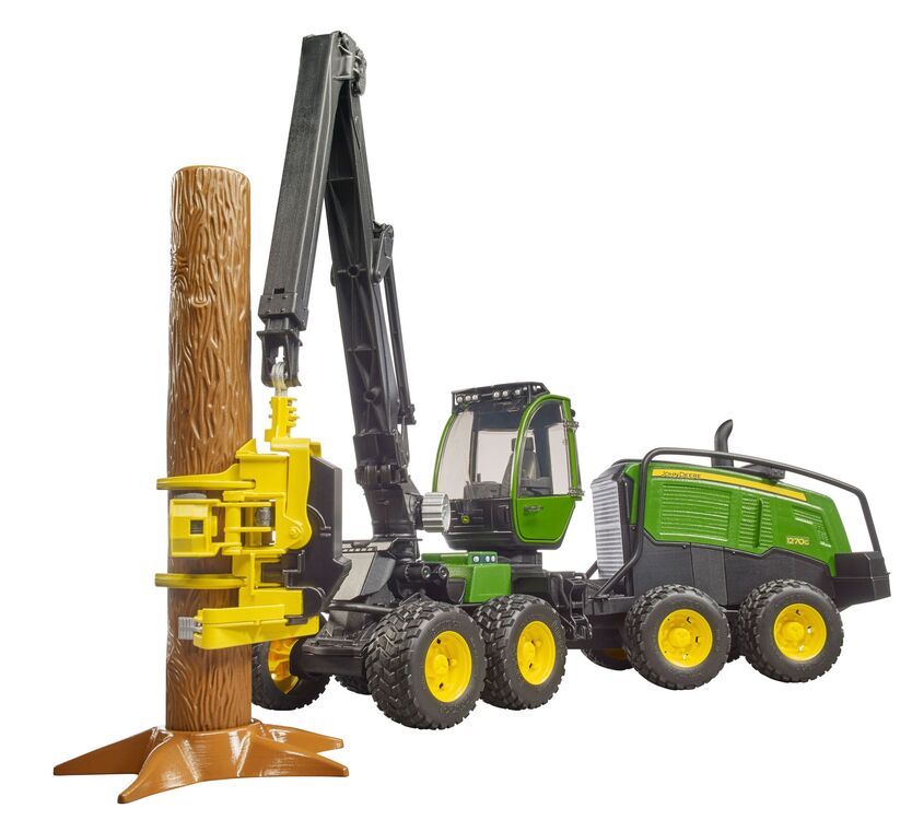 Bruder John Deere 1270G Forestry Harvester – Tree Trunk