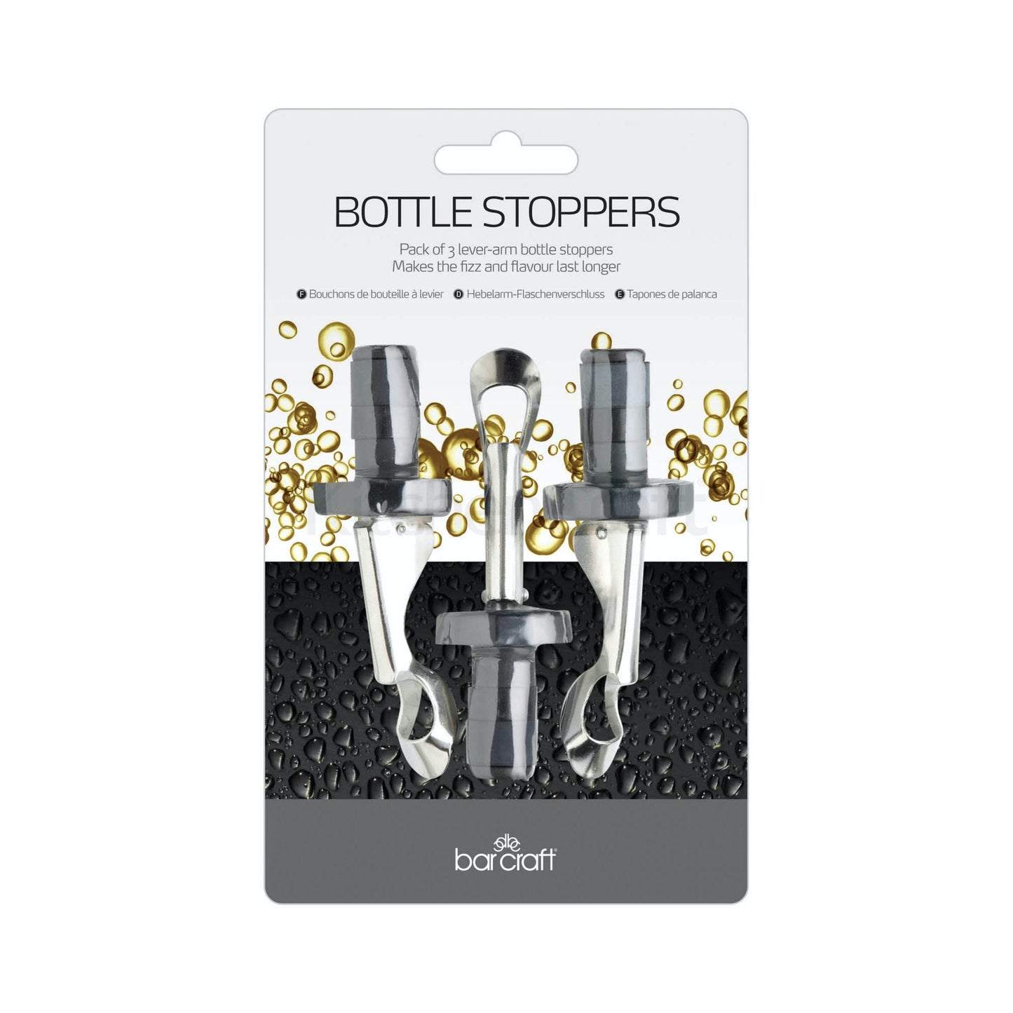 BarCraft Lever Arm Bottle Stoppers & Openers