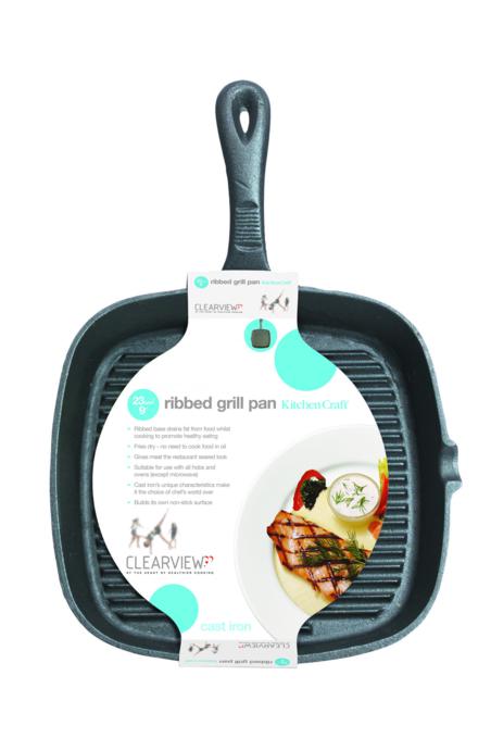Kitchen Craft Ribbed Grill Pan 23cm